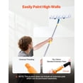 thumbnail image 4 of 12-18 Inch Adjustable Paint Roller Frame - Heavy Duty Wall Paint Roller for Smooth Finish, 4 of 11