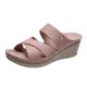 thumbnail image 2 of Zapatillas de Mujer Wmkox8yii Tacón Bajo Estilo Romano Cruzado Informal, 2 of 2