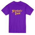 thumbnail image 1 of Mischief Done Graphic Quote Men's Purple T-shirt, 1 of 1