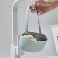 thumbnail image 6 of Reheyre Space-Saving Hanging Design Sink Sponge Storage, Bottom Hollow-Out Kitchen Sink Sponge Drain Basket for Home, 6 of 8