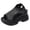 Black, variant on Glitter Rhinestones Chunky Heeled Slingback Walking Sandals for Women Fashion Comfortable Mesh Open Toe Height Increasing Heels Slip on Dress Sneakers Athletic Summer Shoes White Size 7