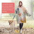 thumbnail image 4 of Wearable Oversized Blanket,Orange Boho Plant Pattern Wearable Blanket Hoodie for Adults,Cozy Hooded Blankets with Super Pockets,Super Warm Fuzzy Pullover for Women & Men, 4 of 6