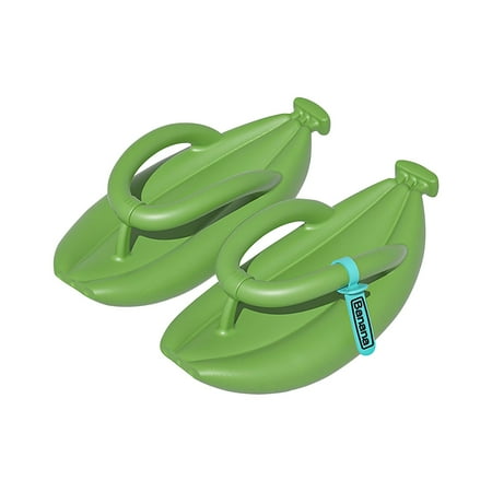 

Banana Slippers Sandals Slides Slippers Non-slip Shower Shoes EVA Unisex Flip (Dark Green)
