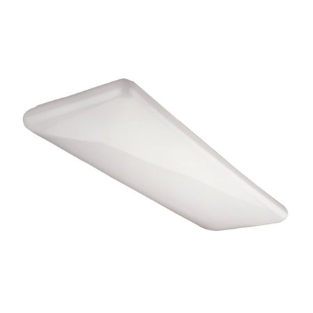 Nicor Lighting 2 Ft Decorative Dual Lamp 32 Watt T8 Fluorescent Nicor Lighting 2 Ft Decorative Dual Lamp 32 Watt T8 Fluorescent Cloud Ceiling Fixture With White Acrylic Lens 10377eb