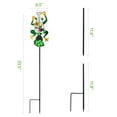 thumbnail image 3 of Solar Rain Gauge Outdoor, Metal Frog Large Color Digital Rain Guage with 6 Inch Capacity Glass Tube & Solar Light (Baking Paint + Resin) for Garden, Deck, Lawn, Patio, Farm, 3 of 7
