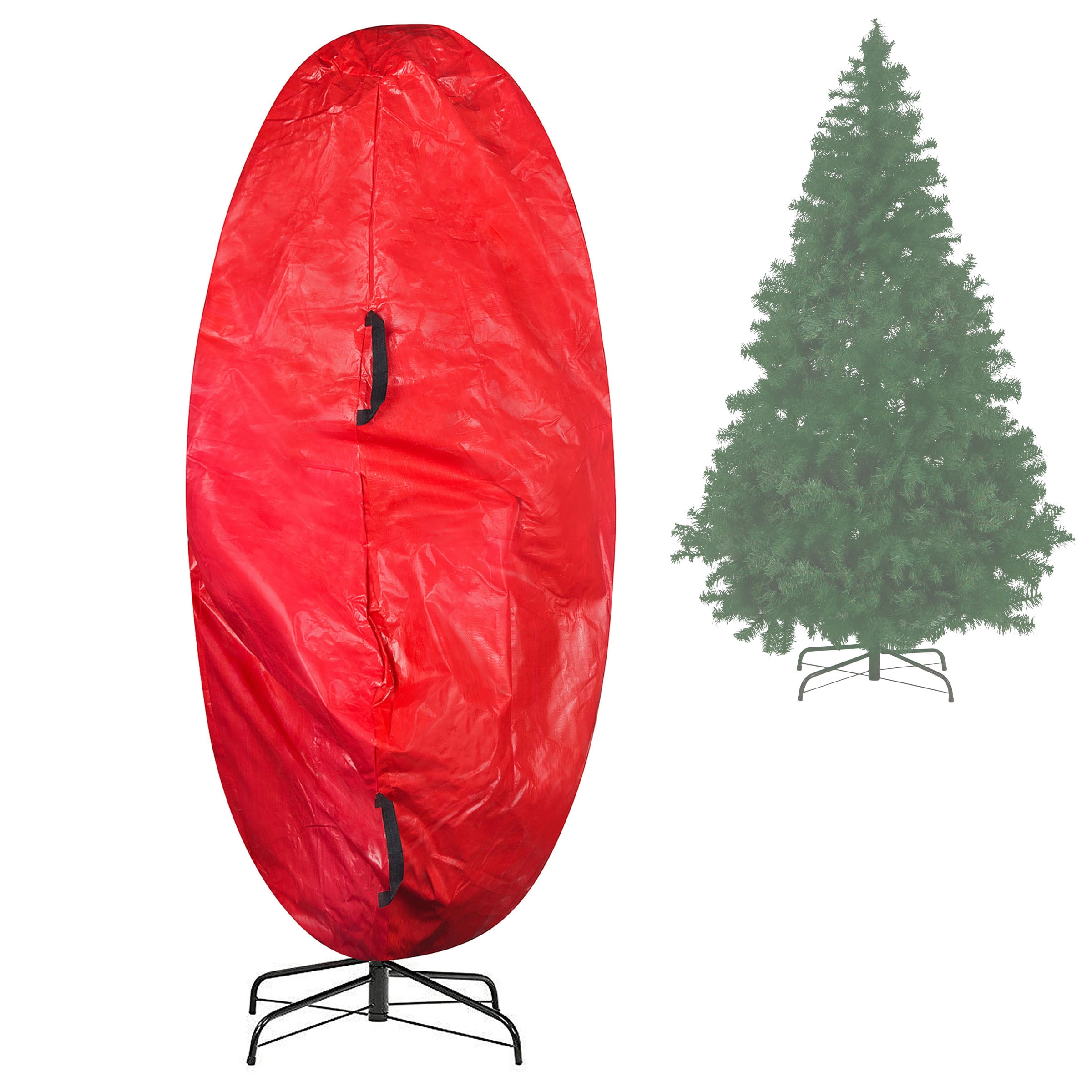 Elf Stor Christmas Tree Storage Bag for up to 9 Ft Artificial Trees, Red