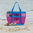 thumbnail image 6 of Dongrere Mesh Beach Bag Vacation Tote Bag Travel Washroom Bags for Summer, 6 of 6