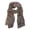 Black, variant on Trendy Women's Leopard Animal Print Crinkle Scarf wrap