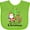 Apple Green, variant on Inktastic My 2nd Christmas with Santa Reindeer and Tree Boys or Girls Baby Bib