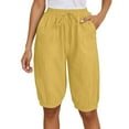 thumbnail image 1 of Icvfdpl Pantalons pour Femmes Tendance, Mode Grande Poche Élastique Capris Mode Urbaine,S, 1 of 6