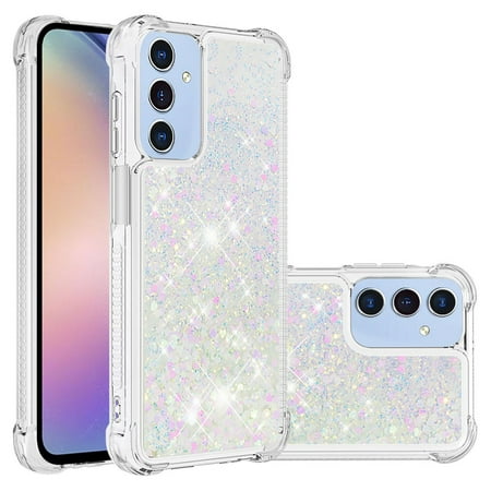 Phone Case for Samsung Galaxy A16 Cover Sparkle Glitter Floating Liquid Quicksand Shockproof Soft Silicone TPU Bumper Protective Cover for Samsung Galaxy A16 Case, S6