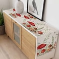 thumbnail image 4 of Red Mushrooms Table Runner - 120 Inch Long, Kitchen Dining Table Runner Dresser Scarves, Sage Green Eucalyptus Butterflies Plants Farmhouse Decor for Coffee Tables Wedding Party Banquet, 4 of 8