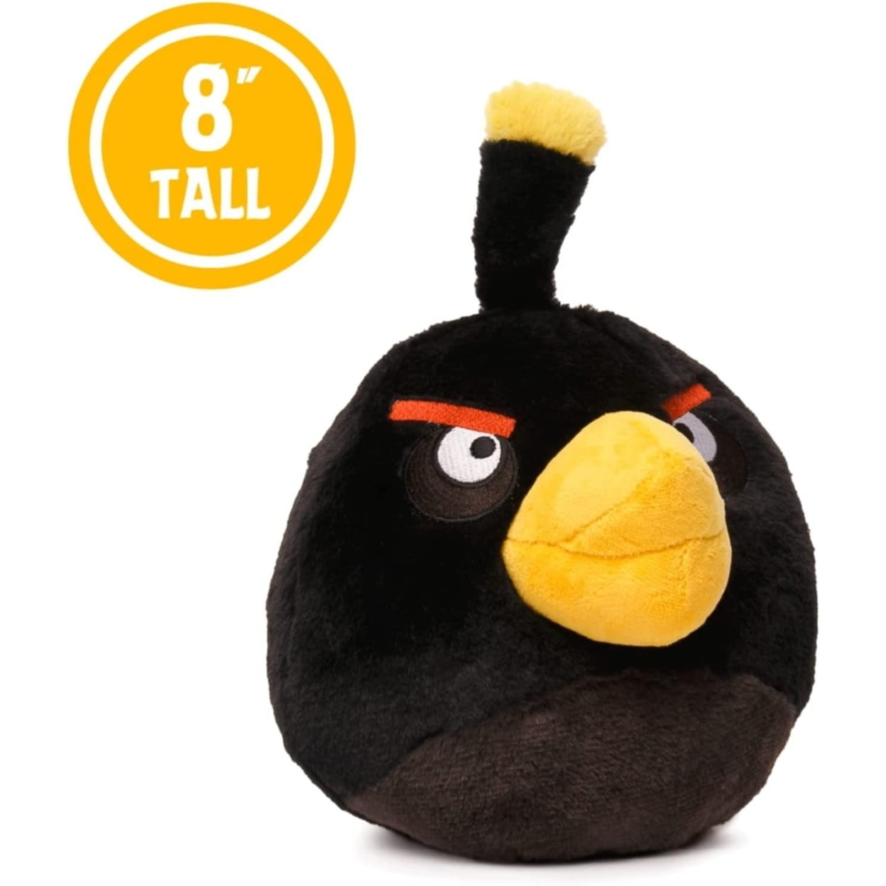 Angry Birds Bomb Black Bird Plush 8" Character Doll Soft Pillow Toy Mighty Mojo