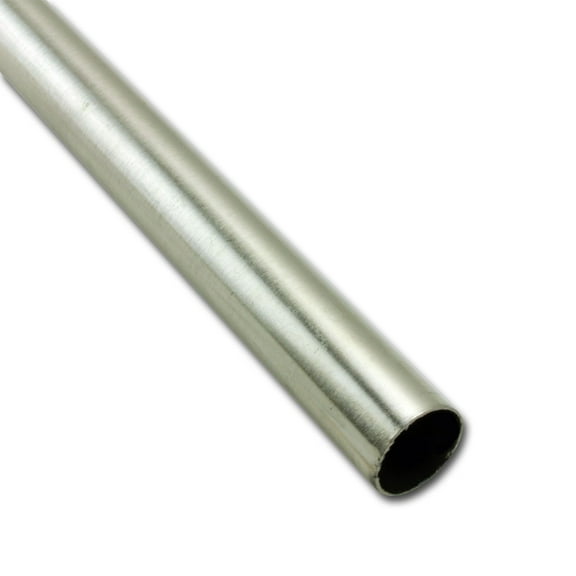 Renovators Supply Brushed Satin Nickel Carpet Rod 39.5 in. Length and 0.5 in. Diameter Rod Only
