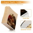 thumbnail image 4 of Cloud Pattern Chinese Thick U Shape Acrylic Napkin Holder Non Slip Space Saving for Kitchen, 4 of 9