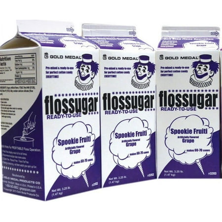 Cotton Candy Sugar Floss (Grape) (3 pack)