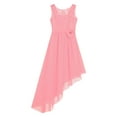 thumbnail image 4 of YONGHS Kids Girls Junior Bridesmaid Dress Party Proms Gown 6-16 Pink 16, 4 of 5