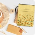 thumbnail image 3 of HELLHERO Sunflower Pattern Design Book Organizer Bag for Friend, Easy Carry Book Case, Zipper, Storage & Portability for Hardcover Notebook Paperbacks, 3 of 8