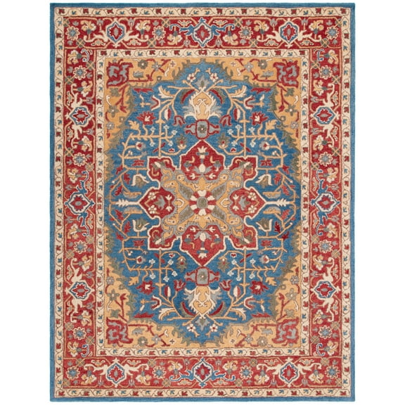 SAFAVIEH Antiquity Louise Oriental Area Rug, Red/Blue, 8' x 10'