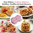 thumbnail image 7 of Heynemo Double Waffle Maker with Removable Nonstick Plates and One-Touch Control, 7 of 7