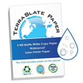 thumbnail image 2 of TerraSlate Copy Paper Waterproof Laser Printer, Rain Weatherproof, 5 Mil, 8.5x11-inch, 500 Sheets, 2 of 5