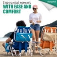 thumbnail image 7 of Sunnyfeel Beach Chairs for Adults 2 Pack 5 Position Lay Flat, Portable Folding Backpack Beach Chair Heavy Duty with Cooler Bag, Cup Holder for Outdoor/Lawn/Picnic, Foldable Camping Chair, 7 of 7