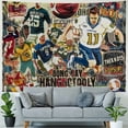 thumbnail image 4 of Orinice Football Tapestry Wall Hanging Unique Style Graphic Tapestries for Home Wall Decor 50x40inch, 4 of 6