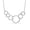 Six Rings, variant on 925 Sterling Silver Four Circle Necklace, Interlocking Infinity Circles 40th Birthday Gifts for Women, Four Rings for Four Decades, Gift for 40 Year Old Woman 18" Inches
