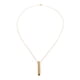 thumbnail image 1 of Collar de respiración consciente de acero inoxidable que reduce el estrés, collar portátil con silbato para ansiedad para mujeres y hombres, dorado, 1 of 15