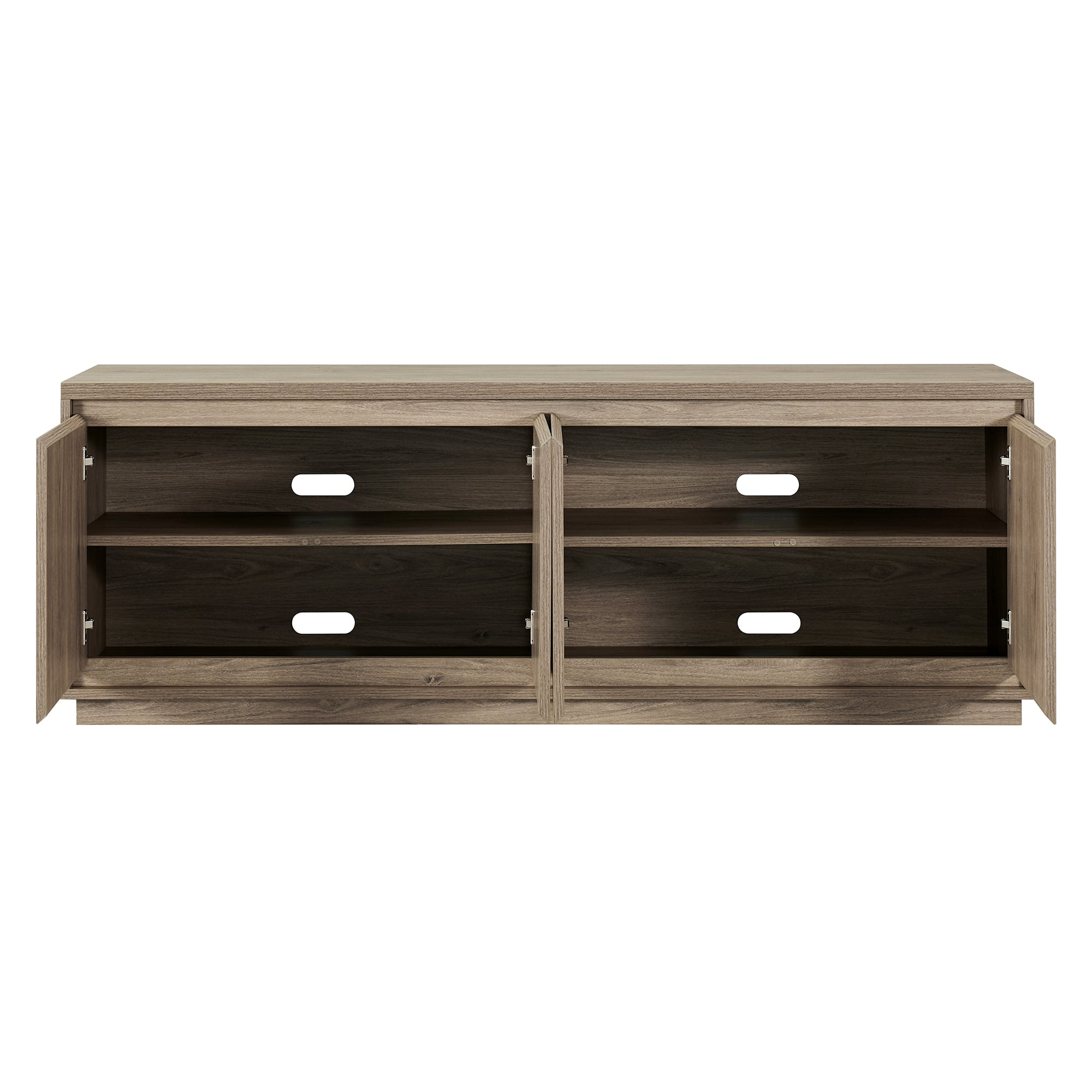 Evelyn&Zoe Presque Rectangular TV Stand for TV's up to 75", Gray