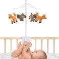 thumbnail image 3 of Bedtime Originals Sleepytime Bear & Fox Musical Baby Crib Mobile Soother Toy, 3 of 8