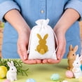 thumbnail image 6 of SCNOR Yellow Easter Candy Bags 6x4 Inch, Reusable Polyester Treat Bags for Party Favors, Easter Basket Stuffers, Egg Hunt Goodie Bags (Pack of 1), 6 of 6