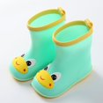 thumbnail image 3 of Botas de lluvia para niños y niños, bonito pato, impermeables, ligeras y prácticas, zapatos de agua para niños pequeños, Botas de lluvia amarillas para días lluviosos, 3 of 5