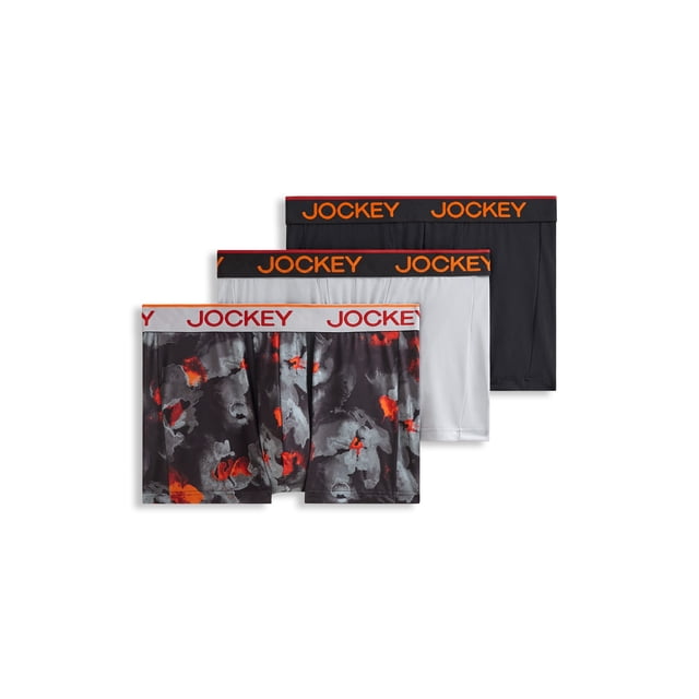 Jockey Men's Chafe Proof Pouch Microfiber 3" Trunk - 3 Pack