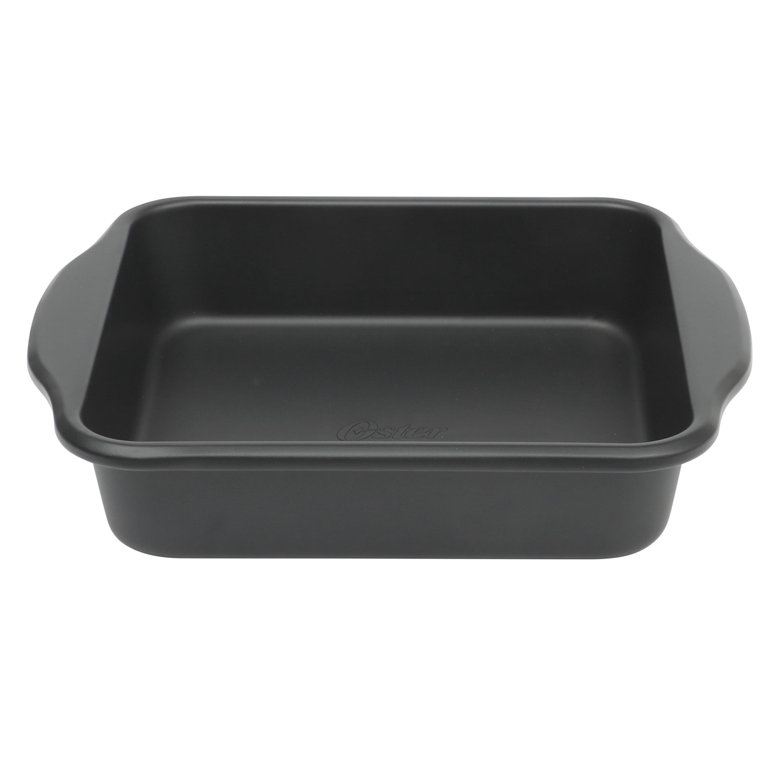 Oster Teston Platinum Collection 8 Inch Nonstick Carbon Steel Square Cake Pan in Matte Black