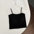 thumbnail image 5 of Noric Women's Built-in Bra Tank Top Square Neck Sleeveless Ribbed Spaghetti Strap Cami Slimming Everyday Basic Casual Outfits, 5 of 6