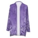 thumbnail image 4 of ICHUANYI Clearance Women's Long Sleeve Fashion Casual Print Cardigan Blouse Cardigan Coat(Purple, L) ICHUANYI WER2023081207272, 4 of 5