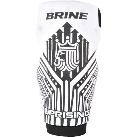 Brine Uprising Lacrosse Arm Pad (Large, White) (Best Lacrosse Arm Pads)