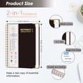thumbnail image 5 of CTCMSP Spiral Address Password Book with Alphabetical Tabs,Large Print Hardcover Notebook,6.3"×8.5",Black, 5 of 6