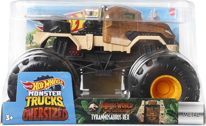 Hot Wheels Monster Trucks Jurassic World T-Rex 1:24 Scale Vehicle