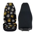 thumbnail image 4 of Uorisanigo Car Seat Cover, Soft Comfy Front Seat Cover, Universal Fit for SUV Truck Sedan Most Vehicles, Set of 2, Easy-Install Summer & Winter, Yellow and White Daisy Print, 4 of 7