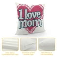 thumbnail image 4 of Shiartex Happy Mothers Day Pillow Covers ,I Love MOM Pink Love Heart Decorative Pillow Cases Holiday Decorations Mothers Gift Throw Cushion Case for Home Couch Sofa Living Room, 4 of 5