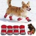 thumbnail image 2 of Breathable Reflective Protective Dog Shoes For Small Medium Hot Pavement Rain Outdoor Adventure Walking Gear 4PCS, 2 of 6