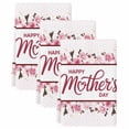 thumbnail image 2 of Pink Mother's Day Kitchen Towels Set of 3, Watercolor Flowers Modern Polka Dot Striped Absorbent Dish Towels for Kitchen, Microfiber Hand Towel, Quick Drying Tea Towel for Cleaning Dishcloths, 2 of 7