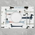 thumbnail image 2 of Dachshund Table Place Mats 18"x12" Kawaii Puppy Dog Washable Fabric Table Mats Placemat Cute Pet White Blue Placemats for Dining Table, 2 of 4