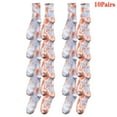 LWNYDPLSD Men's Socks Breathable 10PCS Print Socks for Women Men Series
