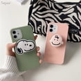 thumbnail image 4 of Funda con soporte y diseño divertido de Snoopy y melodía para iPhone 7, 8 Plus, X, XS, XR, 11, 12, 13, 14, 15 Pro Max, Mini, Charlie Brown Cat, 4 of 5