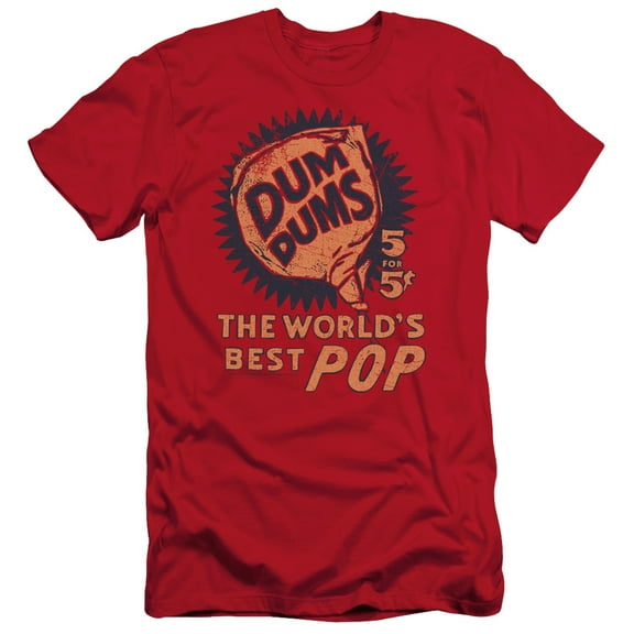 Dum Dums/5 For 5 S/S Adult 30/1 T-Shirt Red