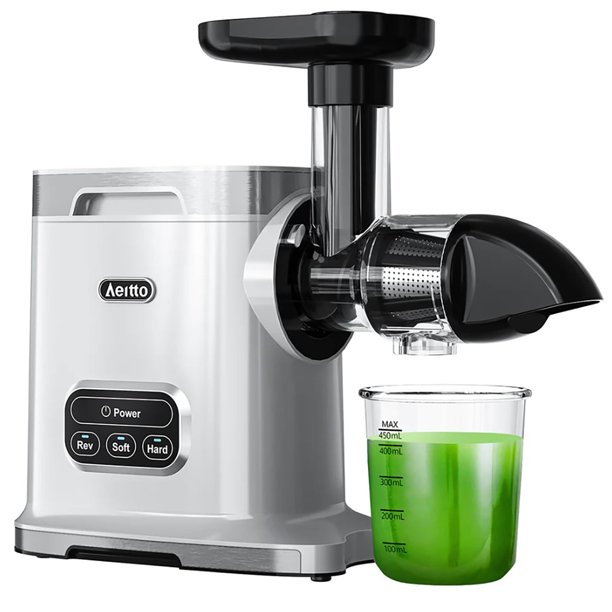 Aeitto Juicer / Cold Masticating Juice Extractor. 2 Speed Modes