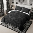 thumbnail image 3 of Manfei Boho Damask Quilt Full 3-Piece,Traditional Flowers Full Bedspread Sets,1 Coverlet and 2 Pillowcases, 3 of 7